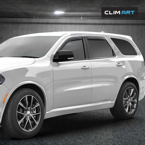CLIM ART in-Channel Incredibly Durable Rain Guards for Dodge Durango 2011-2026, Original Window Deflectors, Vent Window Visors, Vent Deflector, 4 pcs. - 611281 in Kuwait