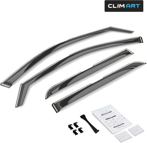 CLIM ART in-Channel Incredibly Durable Rain Guards for Dodge Durango 2011-2026, Original Window Deflectors, Vent Window Visors, Vent Deflector, 4 pcs. - 611281 in Kuwait