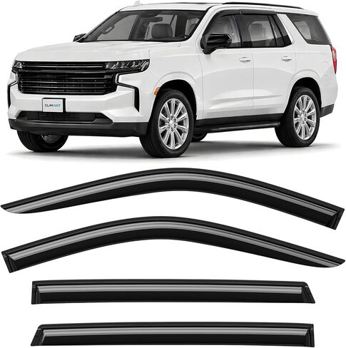 CLIM ART Incredibly Durable Rain Guards for Ford Explorer 2020-2026, Original Tape-on Window Deflectors, Vent Deflector, Window Visors, Car Accessories, 4 pcs. - 420369 in Saudi Arabia