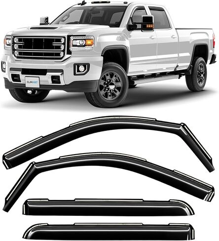 CLIM ART in-Channel Incredibly Durable Rain Guards for Dodge Durango 2011-2026, Original Window Deflectors, Vent Window Visors, Vent Deflector, 4 pcs. - 611281 in Kuwait