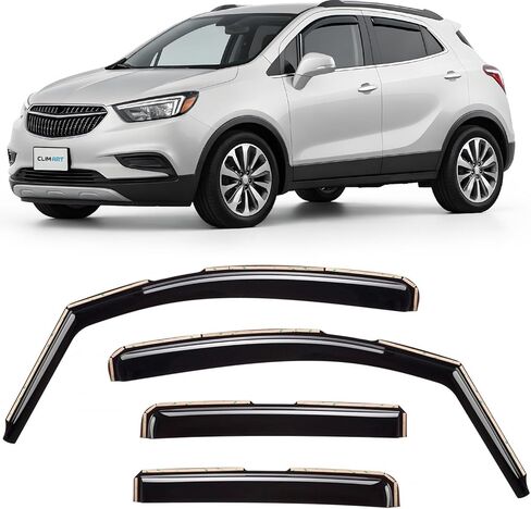 CLIM ART in-Channel Incredibly Durable Rain Guards for Dodge Durango 2011-2026, Original Window Deflectors, Vent Window Visors, Vent Deflector, 4 pcs. - 611281 in Kuwait