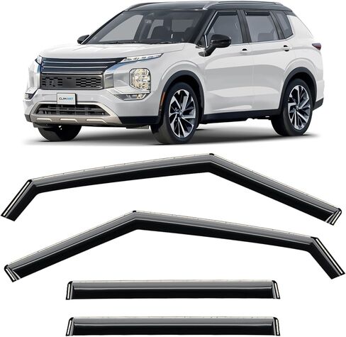 CLIM ART in-Channel Incredibly Durable Rain Guards for Dodge Durango 2011-2026, Original Window Deflectors, Vent Window Visors, Vent Deflector, 4 pcs. - 611281 in Kuwait