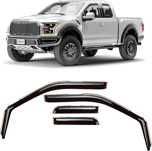 CLIM ART in-Channel Incredibly Durable Rain Guards for Dodge Durango 2011-2026, Original Window Deflectors, Vent Window Visors, Vent Deflector, 4 pcs. - 611281 in Kuwait