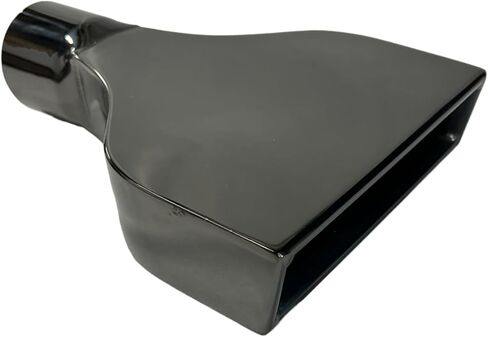 Exhaust Tip 2.25 Inlet 7.75 X 2.25" Outlet 10.00 Long WLT1-225-BC-S Rectangle Slant Black 304 Stainless Steel Wesdon Exhaust Tip in Kuwait