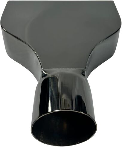 Exhaust Tip 2.25 Inlet 7.75 X 2.25" Outlet 10.00 Long WLT1-225-BC-S Rectangle Slant Black 304 Stainless Steel Wesdon Exhaust Tip in Kuwait