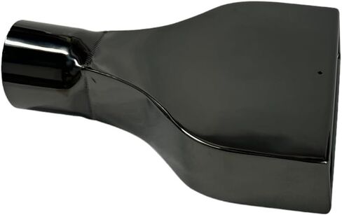 Exhaust Tip 2.25 Inlet 7.75 X 2.25" Outlet 10.00 Long WLT1-225-BC-S Rectangle Slant Black 304 Stainless Steel Wesdon Exhaust Tip in Kuwait