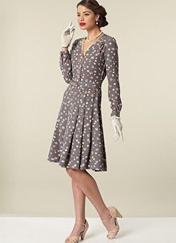 McCall's Patterns Misses' Inverted Notch-Collar Shirt Dresses and Belt Sewing Pattern, E5 (14-16-18-20-22) in Saudi Arabia