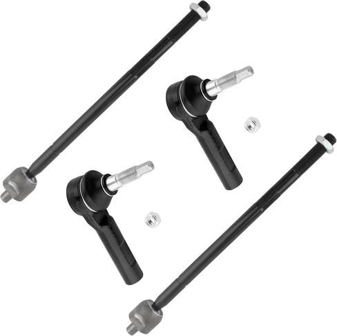 4Pcs Front Inner Outer Tie Rods End Left Right Kit Fit For Chrysler 300 2011-2014, For Dodge Challenger 2011-2018, For Dodge Charger 2011-2019 Replace# EV800963 ES800986 in Kuwait