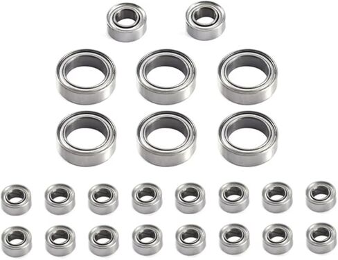 RC Spare Part Compatible with FMS for FCX24 1/24 RC Crawler Car Upgrade Parts Spare Replacement Accessories 24Pcs Steel Ball Bearing Set in Saudi Arabia