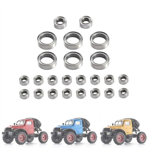 RC Spare Part Compatible with FMS for FCX24 1/24 RC Crawler Car Upgrade Parts Spare Replacement Accessories 24Pcs Steel Ball Bearing Set in Saudi Arabia