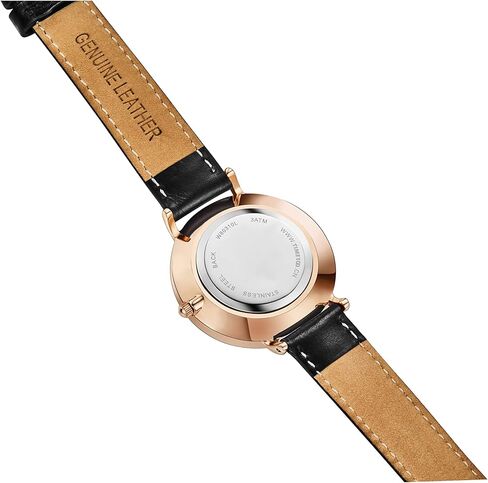 Womens Watches Easy Reader Quartz Analog 30mm Leather Strap Watch with Date Ladies Wrist Watches Waterproof in Saudi Arabia