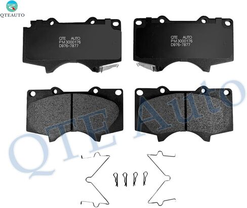 PM Auto Set of 6 Front 319mm Drilled Slotted Brake Disc Rotors-Ceramic Brake Pad Kit Replacement For 2005-2021 Toyota Tacoma in Kuwait