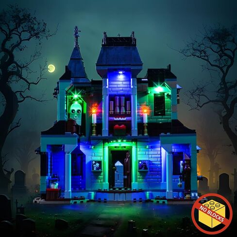 BrickBling LED Light Only, Compatible with Lego Creator 3 in 1 Haunted Mansion, Creative Lighting Compatible with Lego 31167-Excluding Model (Classic Version Light) in Kuwait