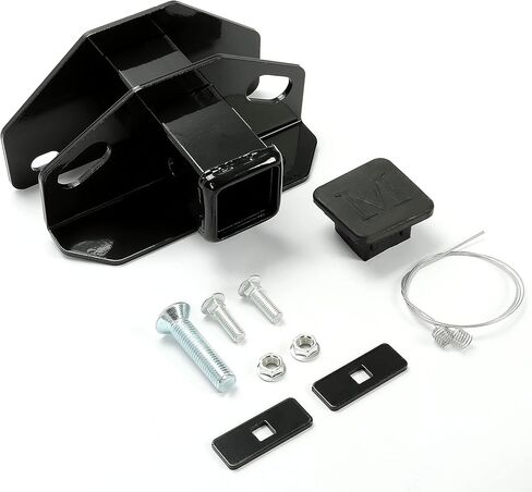 وصلة مقطورة ALMULOO 2 بوصة فئة 3 متوافقة مع 04-18 Dodge Ram Pickup 1500|19-21 Ram 1500 Classic|03-21 Dodge Ram Pickup 2500 3500 [بدون وصلة المصنع] جهاز استقبال وصلة المقطورة المطلي بمسحوق الفولاذ in Kuwait