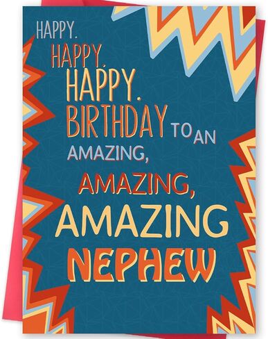 Missonemi Grandson Birthday Card, Birthday Card Gift for Grandson from Grandfather Grandmother in Saudi Arabia