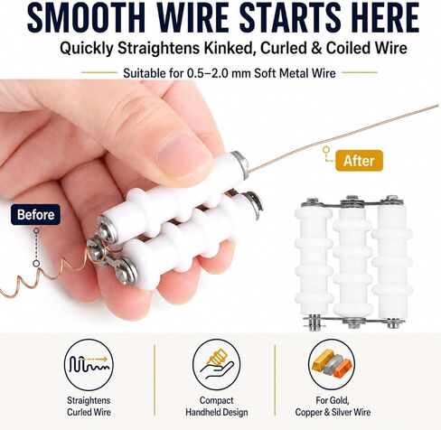 TANJIN Wire Wrapping Set Metal Wire Straightener Coil Jig Tool Quilling Tool Paper Crimper Jaw Pliers Cutting Tweezers Jump Rings Beading Jewelry Forming Shaping Mandrel 9PCS in Saudi Arabia