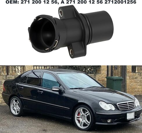 SING F LTD Coolant Flange Pipe Connector Replace OEM A 271 200 12 56 Compatible with Mercedes-Benz W203 W204 W211 W212 SLK CLK in Kuwait