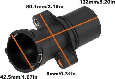 SING F LTD Coolant Flange Pipe Connector Replace OEM A 271 200 12 56 Compatible with Mercedes-Benz W203 W204 W211 W212 SLK CLK in Kuwait