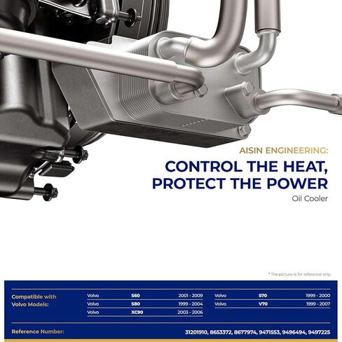 AISIN AFTERMARKET OICVL-00023 مبرد زيت المحرك - متوافق مع فولفو S60 2001-2009، S70 1999-2000، S80 1999-2004، V70 1999-2007، XC90 2003-2006 in Kuwait