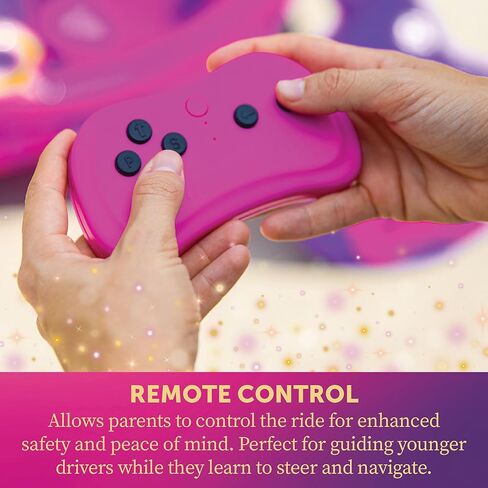 Disney Princess 24V Ride On Carriage, Pink & Purple Electric Ride On Car for Girls Ages 3–6, 2 Seater Kids Ride On Toy with Parent Remote Control, 4.5 MPH Battery Powered Car in Kuwait