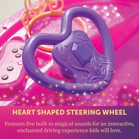 Disney Princess 24V Ride On Carriage, Pink & Purple Electric Ride On Car for Girls Ages 3–6, 2 Seater Kids Ride On Toy with Parent Remote Control, 4.5 MPH Battery Powered Car in Kuwait