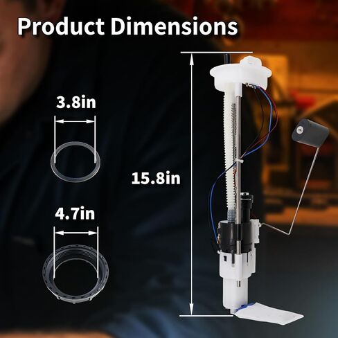 Electric Fuel Pump Assembly Compatible with 2017-2020 Ranger 500 2014-2021 Ranger 570 2014 Ranger 800 Replaces 2204945 2208613 in Saudi Arabia