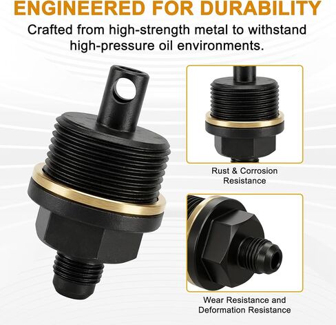 6492-10 Engine Oil Priming Adapter Compatible with Detroit Diesel DD13 & DD15, Includes Clear Hose, Sealing Tape and Dust Cover to Prevent Dry Starts in Saudi Arabia