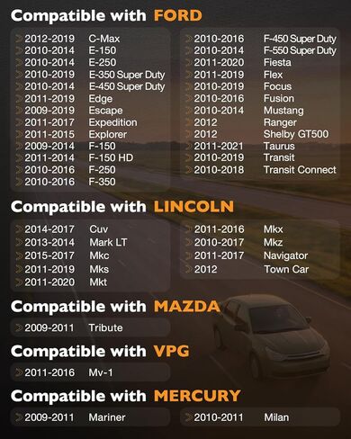 مستشعر TPMS مبرمج مسبقًا 315 ميجاهرتز، مستشعر مراقبة ضغط الإطارات متوافق مع Ford 2009-2014 F-150 Escape Explorer، Lincoln Navigator، Mercury Mariner، Mazda Tribute، استبدال #9L3T-1A180-BB، 4 قطع in Kuwait