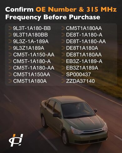 مستشعر TPMS مبرمج مسبقًا 315 ميجاهرتز، مستشعر مراقبة ضغط الإطارات متوافق مع Ford 2009-2014 F-150 Escape Explorer، Lincoln Navigator، Mercury Mariner، Mazda Tribute، استبدال #9L3T-1A180-BB، 4 قطع in Kuwait
