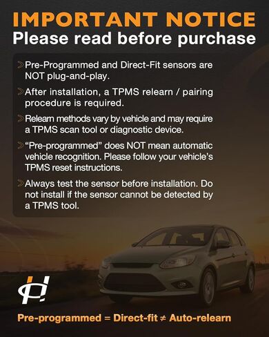 مستشعر TPMS مبرمج مسبقًا 315 ميجاهرتز، مستشعر مراقبة ضغط الإطارات متوافق مع Ford 2009-2014 F-150 Escape Explorer، Lincoln Navigator، Mercury Mariner، Mazda Tribute، استبدال #9L3T-1A180-BB، 4 قطع in Kuwait