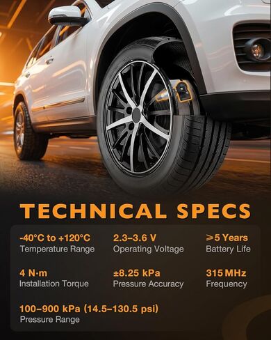 مستشعر TPMS مبرمج مسبقًا 315 ميجاهرتز، مستشعر مراقبة ضغط الإطارات متوافق مع Ford 2009-2014 F-150 Escape Explorer، Lincoln Navigator، Mercury Mariner، Mazda Tribute، استبدال #9L3T-1A180-BB، 4 قطع in Kuwait