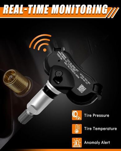 نظام مراقبة ضغط الإطارات بمستشعر TPMS 315 ميجاهرتز مبرمج مسبقًا لـ: -Honda Civic 2008-2013، CR-Z، Element، Fit، Insight، Odyssey 2011-2016، استبدال # 42753TR3A81 (4 عبوات) in Kuwait