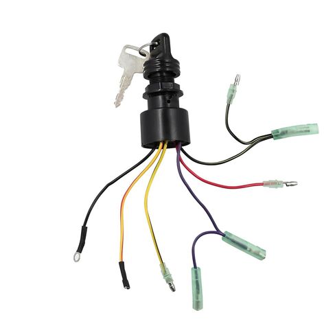 مفتاح إشعال القارب متوافق مع صندوق التحكم في المحرك الخارجي Mercury Mariner لـ Mercury 87-17009A2 87-17009A5 مفتاح الإشعال الخارجي للقارب مع مفتاحين، 3 أوضاع 6 موصلات أسلاك in Kuwait