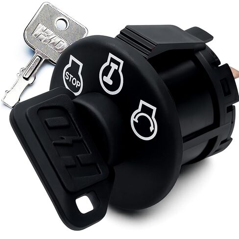 HD Switch 3 Position 5 Terminal Starter Ignit Key Switch يناسب Huskee LT3800 LT4200 - ترقية OEM مع 2 مفاتيح مظلة واقية ممتازة ذات قبضة ناعمة in Kuwait