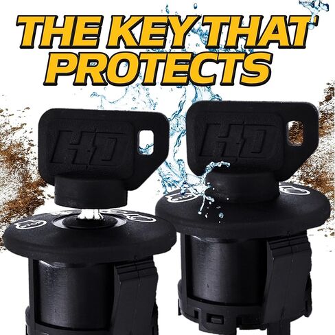 HD Switch 3 Position 5 Terminal Starter Ignit Key Switch يناسب Huskee LT3800 LT4200 - ترقية OEM مع 2 مفاتيح مظلة واقية ممتازة ذات قبضة ناعمة in Kuwait