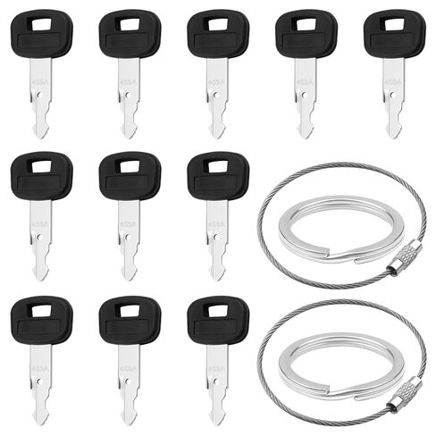 459A 12pcs Ignition Keys,Kubota Tractor Key Compatible with SVL75 SVL90 SVL95 Track Loaders,Kubota Equipment Replacement Keys for SVL75-2, SVL75C, SVL90-2C, SVL95-2S, SVL95-2SC & More in Saudi Arabia