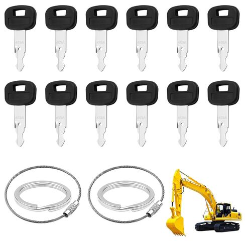 459A 12pcs Ignition Keys,Kubota Tractor Key Compatible with SVL75 SVL90 SVL95 Track Loaders,Kubota Equipment Replacement Keys for SVL75-2, SVL75C, SVL90-2C, SVL95-2S, SVL95-2SC & More in Saudi Arabia