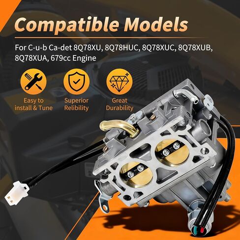 951-05588A مجموعة المكربن لمحرك MTD Cub Cadet Troy-Bilt 679cc 8Q78XUC 8Q78XUB 8Q78XUA 8Q78XU 8Q78HUC 4Q78HU جرار العشب 951-05588 651-05588A 651-05588 951-05588ب in Kuwait
