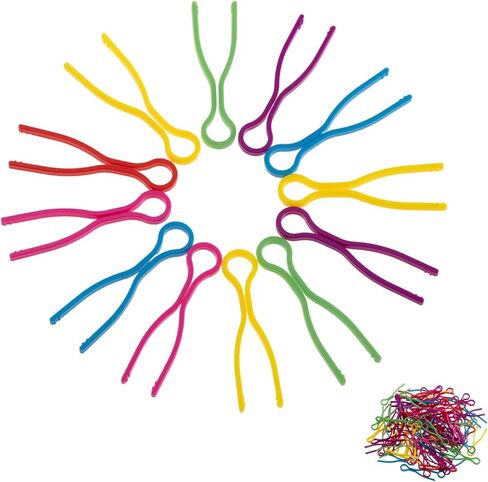 Gin Geomir 100PCS Bobbin Thread Holder Clips - Multi-Color Thread Buddies for Organizing Sewing Machine and Quilting Supplies in Saudi Arabia