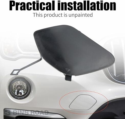 غطاء غطاء العين بخطاف سحب المصد الأمامي متوافق مع BMW X1 F48 2014-2019 (يستبدل 51137361220) in Kuwait
