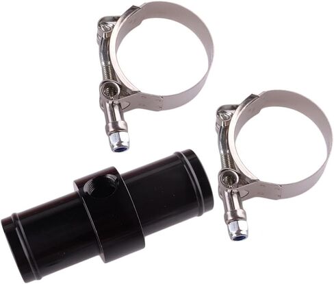 beler Black Universal Car Inline Radiator Hose Connector 3/8 NPT Temperature Sensor Adapter in Kuwait
