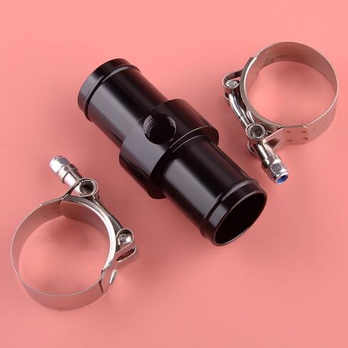 beler Black Universal Car Inline Radiator Hose Connector 3/8 NPT Temperature Sensor Adapter in Kuwait