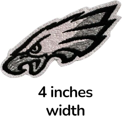 6Pcs Rugby Team Logo Iron On Sew On Eagle Patch Applique for Clothes, Dress, Hat, Jeans, DIY Accessories 88807 in Saudi Arabia