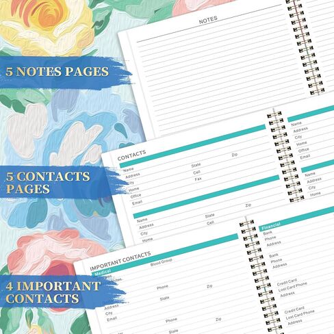2024-2025 Monthly Planner - JUL. 2024 - DEC. 2025, Monthly Calendar/Planner 2024-2025, 9'' x 11'', Large 18 Monthly Planner with Twin-wire Binding, Note Pages, Monthly Tabs, Premium Paper in Saudi Arabia