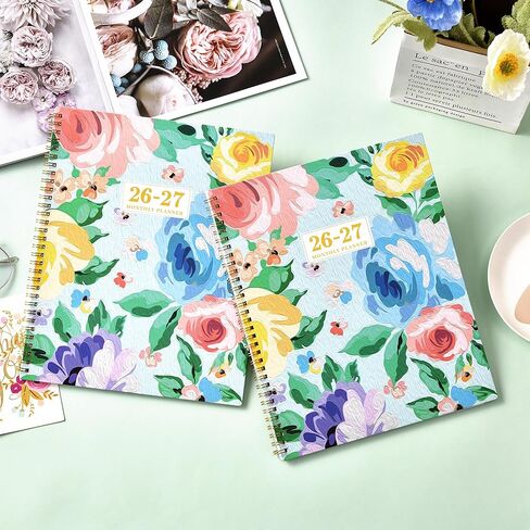 2024-2025 Monthly Planner - JUL. 2024 - DEC. 2025, Monthly Calendar/Planner 2024-2025, 9'' x 11'', Large 18 Monthly Planner with Twin-wire Binding, Note Pages, Monthly Tabs, Premium Paper in Saudi Arabia
