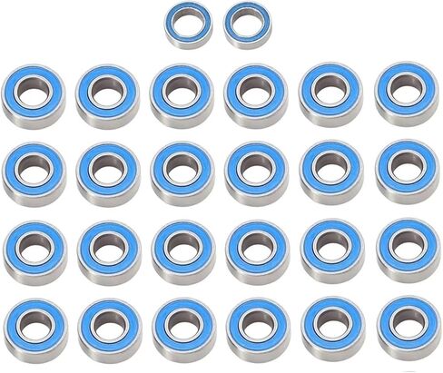 Compatible with Tamiya for GF01 RC Car Upgrades ReplacementParts Accessories 26pcs Sealed Bearing Kit RC Assortment in Kuwait