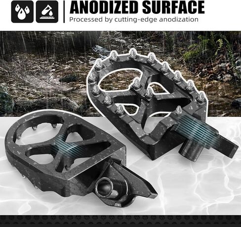 مسند للقدمين من NICECNC باللون الأسود متوافق مع Yamaha YZ 250 F 2024 YZ 450 F 2023-2024 YZ 450 FX 2024 WR 450 F 2024، بأكسيد بآلة CNC in Saudi Arabia