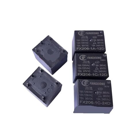 10 قطعة/الوحدة التتابع FX206-1A-12D 1C-12D 24D 12V 24V 4 دبابيس 5 دبابيس 10A (FX206-1C-24D) in Kuwait