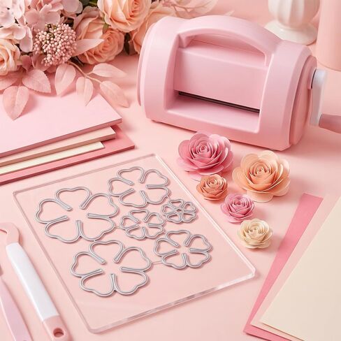 6pcs Carbon Steel 3D Rose Flower Metal Cutting Dies - Troqueles De Metal para Manualidadesfloral Embossing Stencils for DIY Scrapbooking Card Making in Saudi Arabia