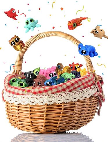 36 PCS 3D Printed Animal Mystery Pack Set,Articulated Figurines,Easter Gifts,Birthday Goodie Bag Stuffers,Classroom Rewards Party Favors for Kids in Kuwait
